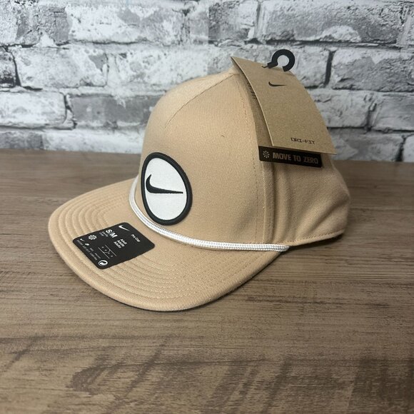 NWT Nike Men's Retro Pro Performance Snapback Hat Size S/M (Beige) HF7482-200 - Picture 2 of 14